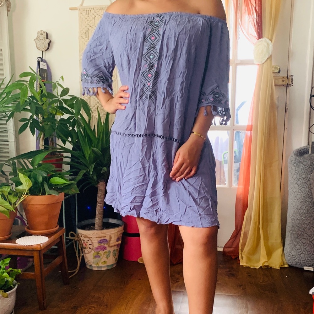 Off the shoulder dress